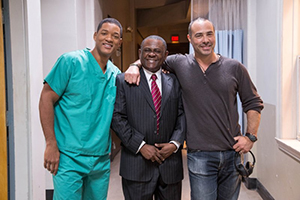 Will Smith, Omalu, and Concussion director, Peter Landesman