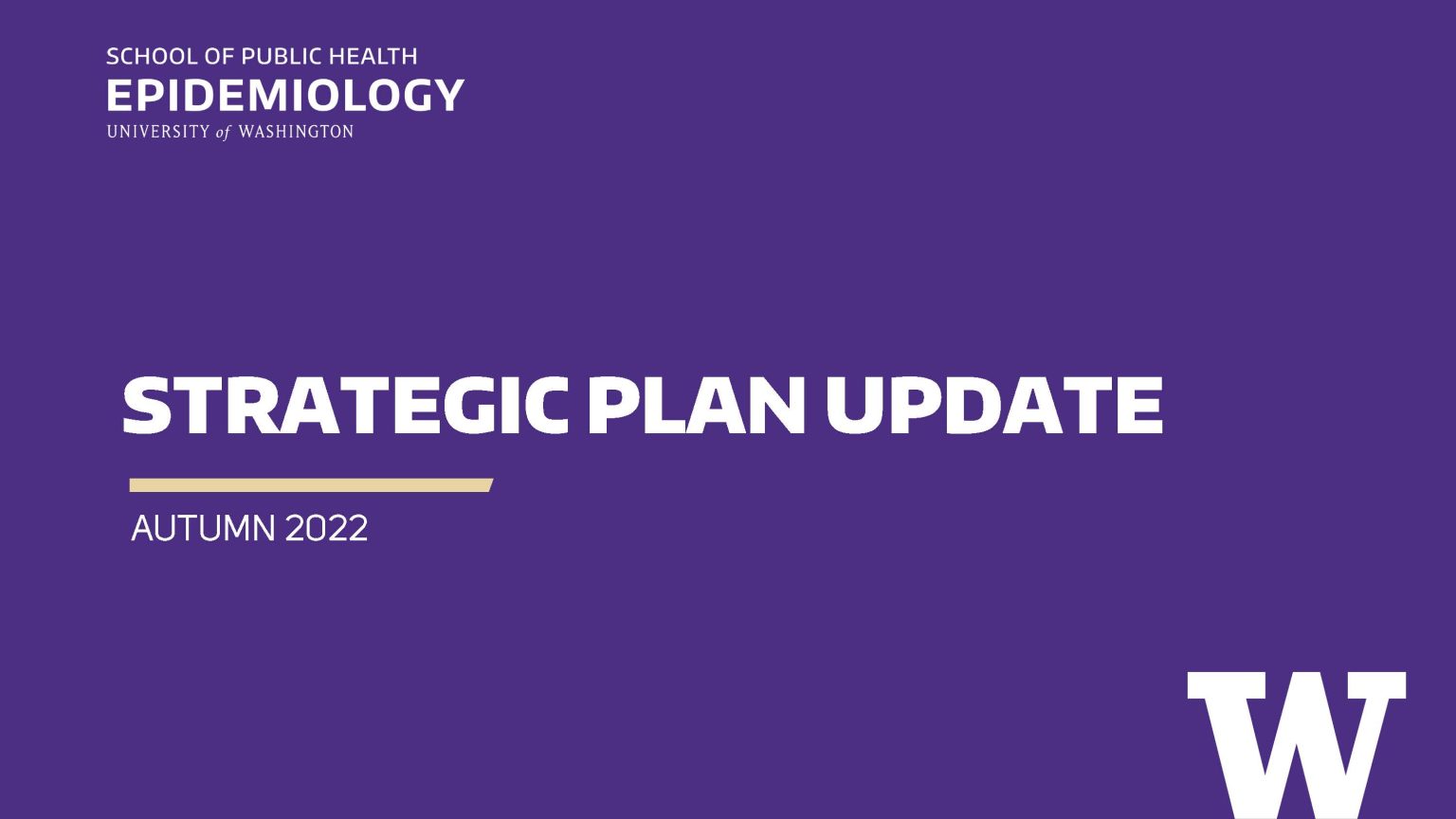 Strategic Plan 20222025 Department of Epidemiology