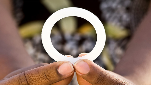 close up of hands holding dapivirine ring