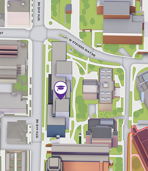 Map of Hans Rosling Center on UW Campus